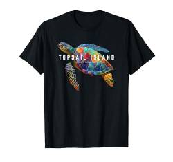 Topsail Island North Carolina Holiday NC-Urlaub Meeresschildkröte T-Shirt von Topsail Island North Carolina Vintage Surf Apparel