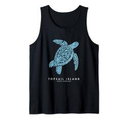 Topsail Island North Carolina Holiday NC-Urlaub Meeresschildkröte Tank Top von Topsail Island North Carolina Vintage Surf Apparel