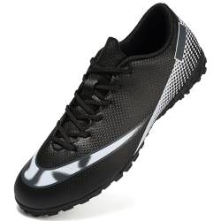 Topwolve Fußballschuhe Herren Kunstrasen Fussballschuhe Professionelle Kinder Athletics Trainingsschuhe Sport Outdoor Football Schuhe,Schwarz Weiß,40 EU von Topwolve