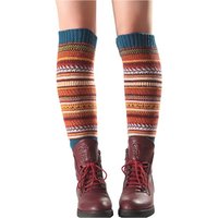 Torcarvh Beinstulpen Stulpen Damen Lange Winter Beinwärmer Böhmen Gestrickte Leg Warmers von Torcarvh