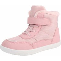 Torcarvh Kinder Hohe Barfussschuhe Rutschfest Winterschuhe mit Warm Gefüttert Winterstiefel Winterboots Wasserdicht Warm Plush von Torcarvh