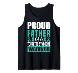 Band für Tourette-Syndrom Bewusstsein Vater Unterstützung Papa Blaugrün Tank Top von Tourette Syndrome Awareness Products (Lwaka)