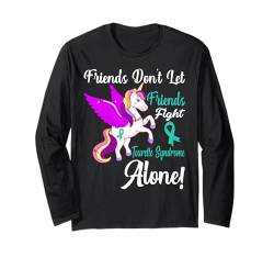 Tourette-Syndrom Bewusstsein Lustiges Einhorn Freund Unterstützung Langarmshirt von Tourette Syndrome Awareness Products (Lwaka)