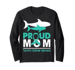 Tourette-Syndrom Bewusstsein Niedlicher Delfin Stolze Mutter Mutter Langarmshirt von Tourette Syndrome Awareness Products (Lwaka)