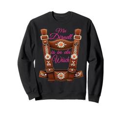 Mädchen Tracht Lederhose Damen Dirndel Kirmes Kostüm Wasen Sweatshirt von Trachtenshirt Dirndl Ersatz Shirt Bayrische Tracht