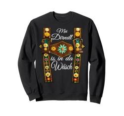 Mädchen Tracht Lederhose Damen Dirndel Kirmes Kostüm Wasen Sweatshirt von Trachtenshirt Dirndl Ersatz Shirt Bayrische Tracht