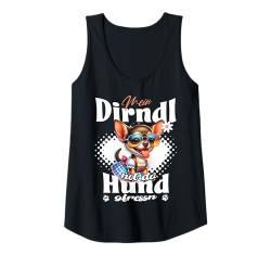 Damen Tracht Damen Outfit Dirndl Ersatz Mein Dirndl hot da Hund Tank Top von Trachtenshirt Ersatz Dirndl - Herren & Damen Kind