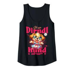 Damen Tracht Damen Outfit Dirndl Ersatz Mein Dirndl hot da Hund Tank Top von Trachtenshirt Ersatz Dirndl - Herren & Damen Kind