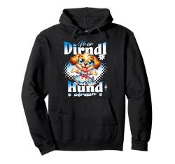 Tracht Damen Outfit Dirndl Ersatz Mein Dirndl hot da Hund Pullover Hoodie von Trachtenshirt Ersatz Dirndl - Herren & Damen Kind