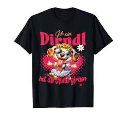 Tracht Damen Outfit Dirndl Ersatz Mein Dirndl hot da Hund T-Shirt von Trachtenshirt Ersatz Dirndl - Herren & Damen Kind