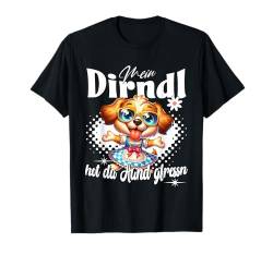 Tracht Damen Outfit Dirndl Ersatz Mein Dirndl hot da Hund T-Shirt von Trachtenshirt Ersatz Dirndl - Herren & Damen Kind