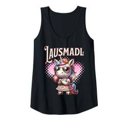 Damen Tracht Damen Outfit Dirndl Ersatz Lustiger Spruch Lausmadl Tank Top von Trachtenshirt Ersatz Dirndl Lustiges Lausmadl