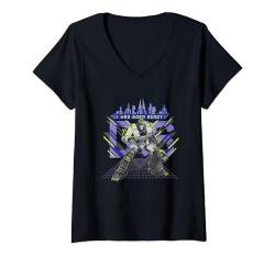 Damen Transformers One I Was Born Ready D-16 Action Pose T-Shirt mit V-Ausschnitt von Transformers