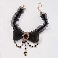 Traumheim Choker Vintage-Anhänger-Halskette,Damen Spitzen halskette,Schlüsselbein Kette von Traumheim