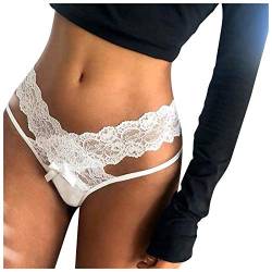 Traumzimmer Damen Neue heiße Höschen Crochet Lace-up Panty Aushöhlen String Low Rise Weich Atmungsaktiv Stretch Thong Unterwäsche Dessous Unterhosen Slip Nachtwäsche von Traumzimmer