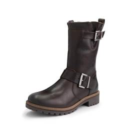 Travelin' Damen Silkeborg Lady Boot Mid Country Leder stiefel elegant - Dunkel Braun 39 von Travelin'