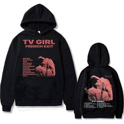 Kapuzenpullover TV Girl Doppelseitig Druck Kapuzenpullover Männer Frauen Mode Lange Ärmel Pullover Neutral Übergröße Hip Hop Sweatshirt Oberteile XXS~4XL-Black||XXS von Trconk