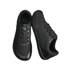 Treer Breite Barfußschuhe Herren, Barfussschuhe rutschfest Atmungsaktive Barfußschuhe Flache, Herren Barfussschuhe Sommer Minimalistische Trekkingschuhe Wanderschuhe, Personalisierte Schnürsenkel von Treer