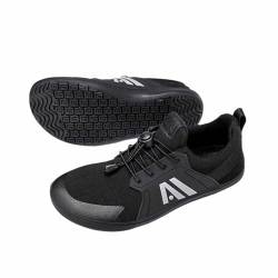 Treer Breite Barfußschuhe Herren Damen, Barfussschuhe rutschfest Atmungsaktive Barfußschuhe Flache, Barfussschuhe Sommer Minimalistische Trekkingschuhe Wanderschuhe, Teleskopschnalle von Treer