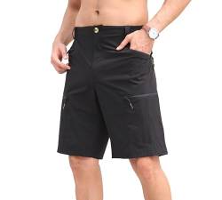 Cargo Shorts Herren Kurze Hosen Sommer Bermuda Shorts Wanderhose mit Reißverschlusstaschen Outdoor von Trek Forte