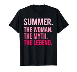 Sommer Die Frau Der Mythos Die Legende Lustiger Valentinstag T-Shirt von TrendWardrobe