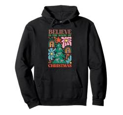 Boho Regenbogen Weihnachtsbaum Frauen Teens Retro Urlaub Xmas Pullover Hoodie von Trendy Christmas Santa Merry Jolly Holiday Shirts