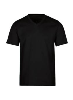 Trigema Herren T-Shirt 637203, Gr. Medium, Schwarz (schwarz 008) von Trigema