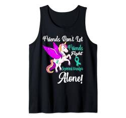 Trigeminusneuralgie Bewusstsein Lustiges Einhorn Freund Unterstützung Tank Top von Trigeminal Neuralgia Awareness Products (Lwaka)