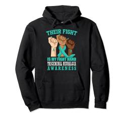 Trigeminusneuralgie Bewusstseinsband Unterstützung Frauen Hand Pullover Hoodie von Trigeminal Neuralgia Awareness Products (Lwaka)