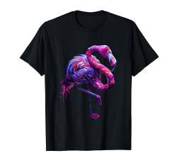 Flamingo Vogel bunt Artwork Motiv Tierkunst Wildtiere T-Shirt von Tropical Jungle Animal Art