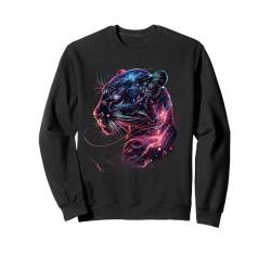 Panther-Porträt, Tierkunst, Pantherliebhaber, Wildtier-Kunstwerk Sweatshirt von Tropical Jungle Animal Art