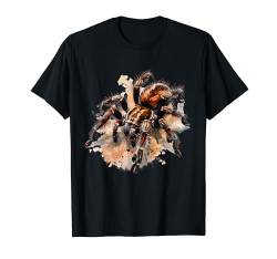 Tarantula Spider Wildlife Tarantula Lover Colorful Artwork T-Shirt von Tropical Jungle Animal Art