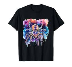 Vogelspinne buntes Motiv Artwork Vogelspinne Liebhaber Wildlife T-Shirt von Tropical Jungle Animal Art