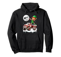 Dabbing Elf On Pickup Truck Christmas Driver Lover Kids Pullover Hoodie von Truck Christmas Costume