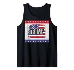 Trump Ich stimme für die Trump-Flagge 2024, die Männer und Frauen lieben Tank Top von Trump 2024