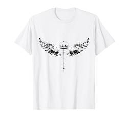 Flügel Tattoo mit einer Krohne, König tshirt König Hoodie T-Shirt von Tshirt Shirt T-Shirt Pullover Hoodie Sweater Style