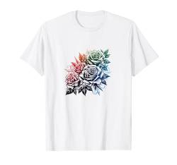 Rosen Mandala tshirt, Rose Blume Handyhülle, Hoodie Damen T-Shirt von Tshirt Shirt T-Shirt Pullover Hoodie Sweater Style