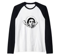 weinende Horror Frauenkopf liegt auf Händen Grusel T-Shirt Raglan von Tshirt Shirt T-Shirt Pullover Hoodie Sweater Style