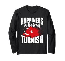 Türkiye Türkei Türkei Türkische Flagge Langarmshirt von Turkish Gifts for Women Men and Kids