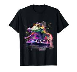 Alligator DJ House Music Beatmaker Plattenspieler DJ Krokodil T-Shirt von Turntable DJ Music Animals