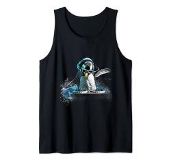 Pinguin Musik DJ Plattenspieler DJ Pinguin Techno House Music EDM Tank Top von Turntable DJ Music Animals