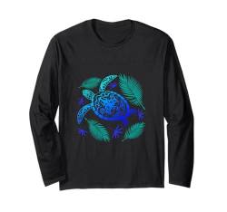 Schildkröten Kunst Männer Frauen Kinder Schildkröte Meer Tier Lustige Schildkröte Langarmshirt von Turtle Clothing