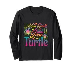 Schildkröten Kunst Männer Frauen Kinder Schildkröte Meer Tier Lustige Schildkröte Langarmshirt von Turtle Clothing