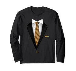 Tuxedo mit Krawatte für lustige Hochzeiten Langarmshirt von Tuxedo with Tie Party Shop