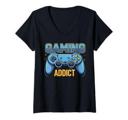 Damen Gaming-Enthusiast T-Shirt mit V-Ausschnitt von Two Suns