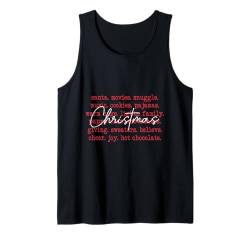 Weihnachtstuch-Wörter assoziiert mit Weihnachten Tank Top von Two Suns