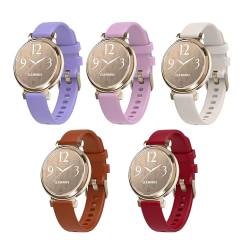 14mm Uhrenband kompatibel mit Garmin Lily 2，Garmin Lily 2 Smartwatch Armband, Verstellbare weich atmungsable wasserdichte Silikon -Ersatz -Sport -Armband für Garmin Lily 2, Männer Frauen von Tyeyober