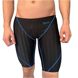 Tyron Master Line Tight FINA (blau - L) | | Badehose für Herren & Jungen | Schwimm Training und Wettkampf | Jammer | Tight | knielange Schwimmhose von Tyron