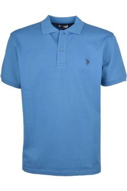 U.S. Polo Assn. Classic Fit Poloshirt blau, Einfarbig von U.S. Polo Assn.