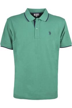 U.S. Polo Assn. Classic Fit Poloshirt grün, Einfarbig von U.S. Polo Assn.